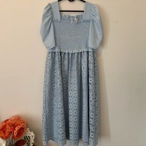 Rachel Parcel Smocked Waist A-Line Dress
